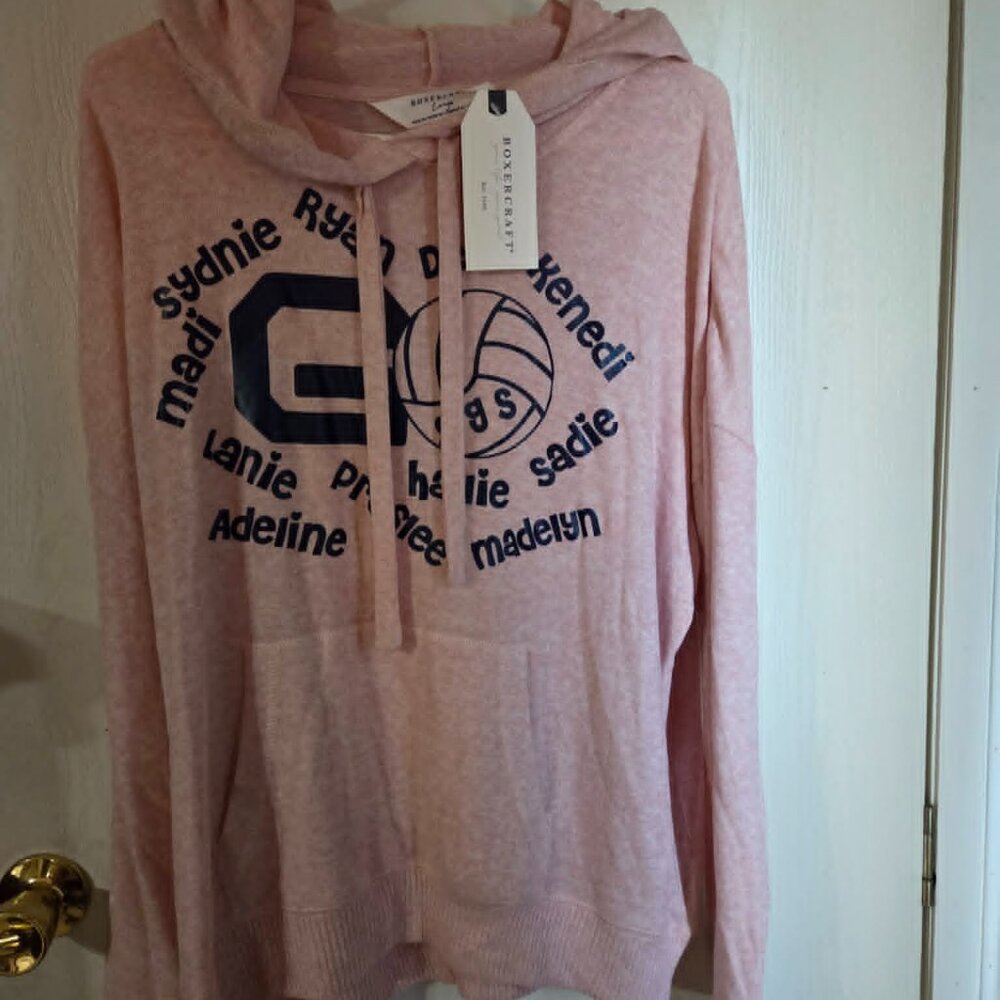 Womens sweaters Cuddle Soft hoodie Blush heather Boxercraft